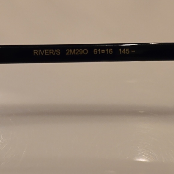 Jimmy Choo Black and Gold River Sunglasses Brand New in Case main image 7